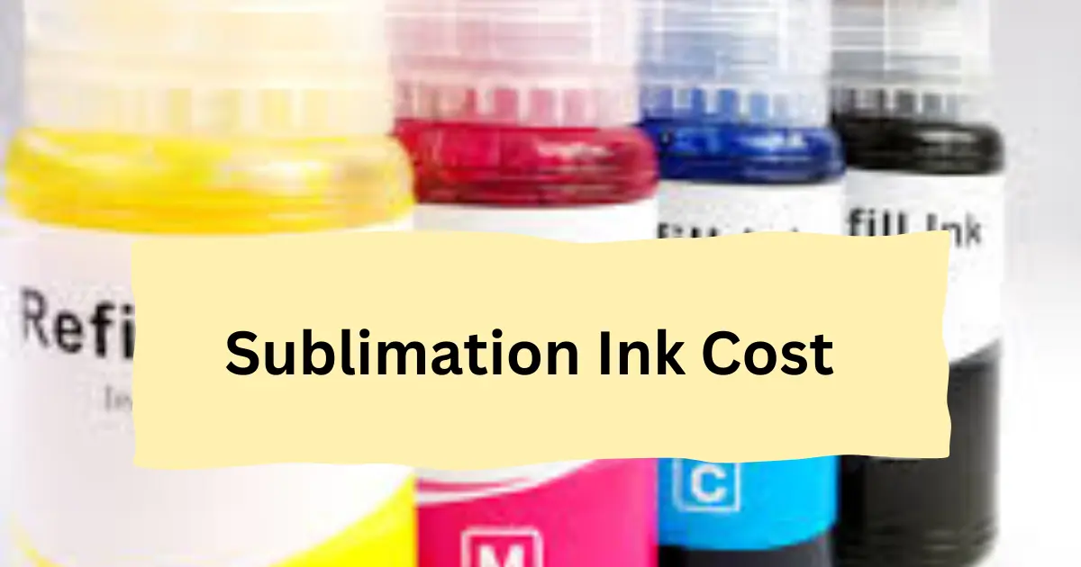 Sublimation ink cost